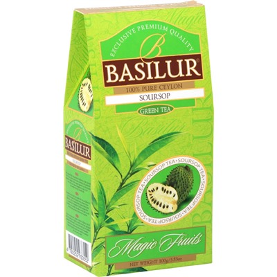 Чай                                        Basilur                                        Волшебные фрукты "Саусеп" 100 гр., зеленый, картон (12) (71318)
