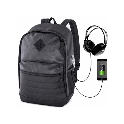Рюкзак для подростков SkyName 80-42 черный 27х15х41