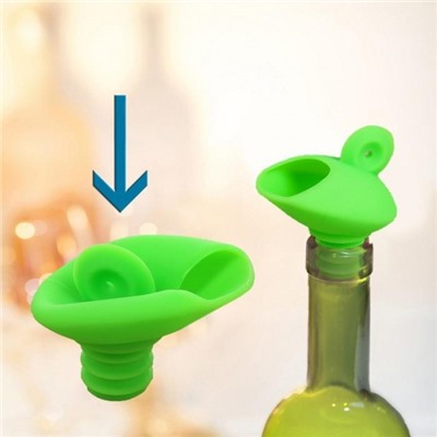 Пробка-лейка для винных бутылок wine pourer and stopper 01.24