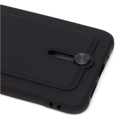 Чехол-накладка SC304 с картхолдером для "Xiaomi Redmi 10C" (black)