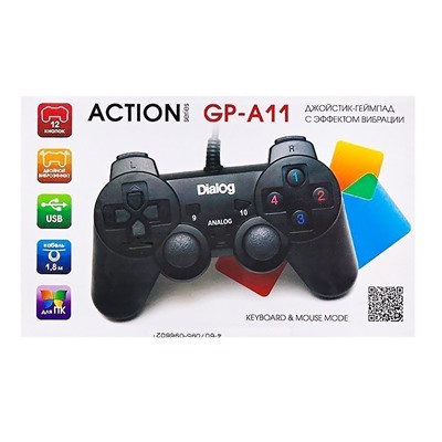 Геймпад Dialog Action GP-A11 (повр. уп.) (black)