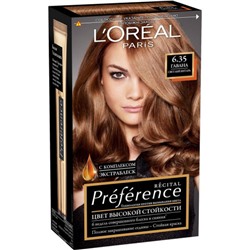 Краска для волос L'Oreal (Лореаль) Recital Preference, тон 6.35 - Гавана Светлый янтарь