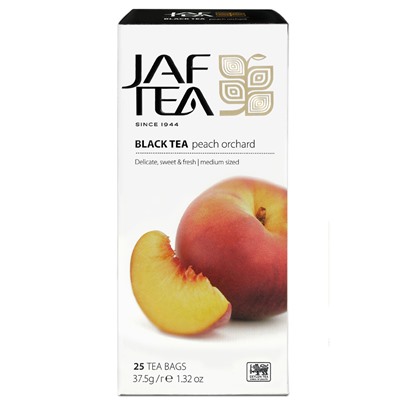 Чай                                        Jaf tea                                        PC Peach Orchard 25 пак.*1,5 гр. черн.с аром.персика (36) (365)
