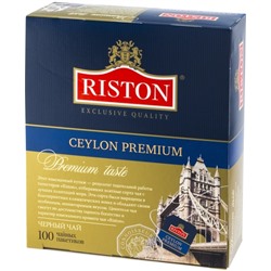Чай                                        Riston                                        Премиум Цейлонский 100 пак.*2 гр. (12)
