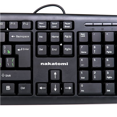 Клавиатура Nakatomi Navigator KN-02U мембранная USB (black)