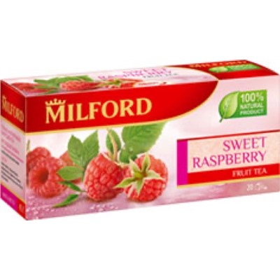 Чай                                        Milford                                        Травяной Сладкая Малина чай 20 пак. х 2,25 гр.(12)