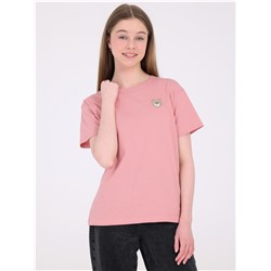 футболка 1ДДФК4322001; светло-розовый245 / Мишка вышивка