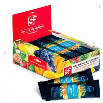 «Smart Formula», батончик фруктовый «Контроль веса», 40 г (упаковка 18 шт.) KDV