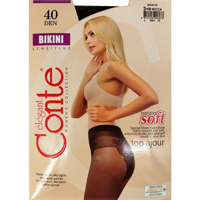 Колготки Conte Bikini (Конте Бикини), Mocca (шоколад), 40 den, 3 размер