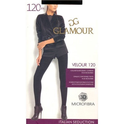 Колготки теплые, Glamour, Velour 120 оптом