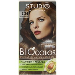 Крем-краска для волос Studio (Студио) Professional BIOcolor, тон 7.34 - Лесной орех