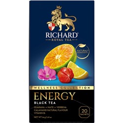Чай                                        Richard                                        Energy Tea 20 пак.*1,7 гр.черный (12) 102453