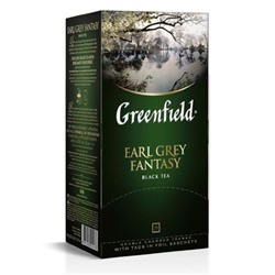 Чай                                        Greenfield                                         Earl grey fantasy 25 пак. х 2 гр. черный с берг.(10) (0427-10)