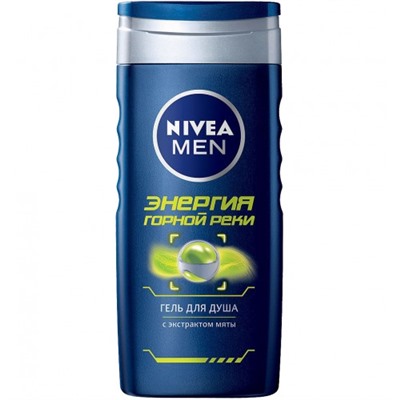 Гель для душа мужской Nivea (Нивея) Свежесть горной реки, 250 мл