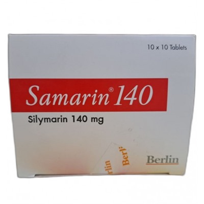 Гепатопротектор для очищения, лечения и защиты печени Самарин 140 мг 100 таблеток