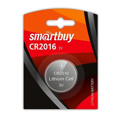 Элемент литиевый Smart Buy CR2016 (1-BL) (12/720)