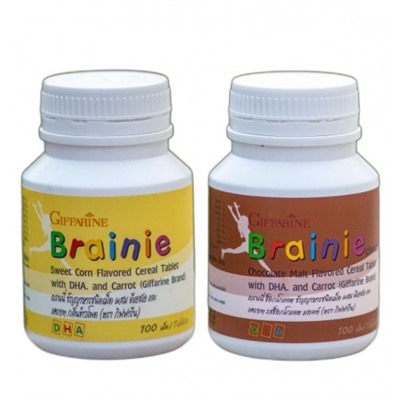 Детские жевательные витамины для мозга Brainie Giffarine 2 вкуса