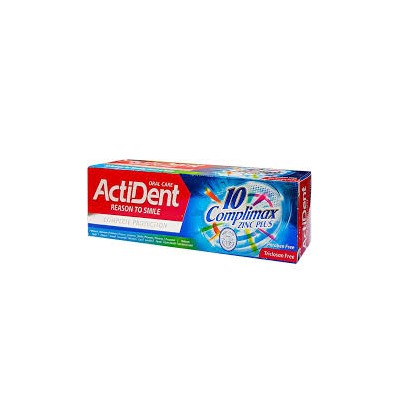 "ACTIDENT" Зубная паста (130г) "Комплексная защита", без парабенов.48