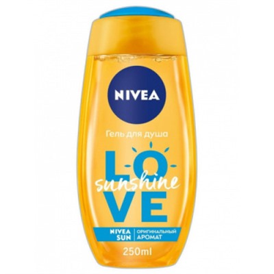 Гель для душа женский Nivea (Нивея) Love Sunshine, 250 мл