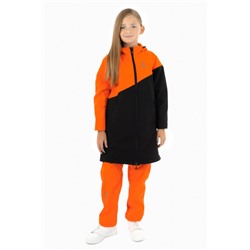 Куртка "Выбирай сама" для девочки Smaillook (Softshell) подростковая Оранжевый с черным