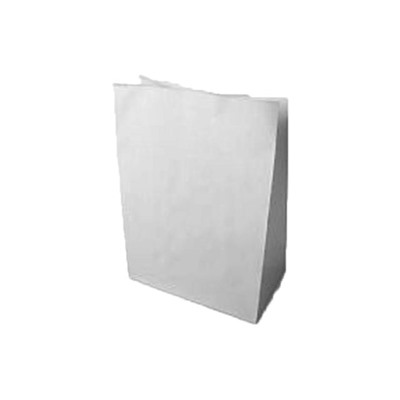 Пакет бумажный 26х15х34см "на вынос" белый