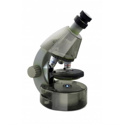 Микроскоп LabZZ M101 Moonstone-Лунный камень 69032 (увеличение от 40 до 640 крат; объективы 4х,10х,40х; окуляр WF10х-16х, набор для опытов К50), (Levenhuk, 2021)