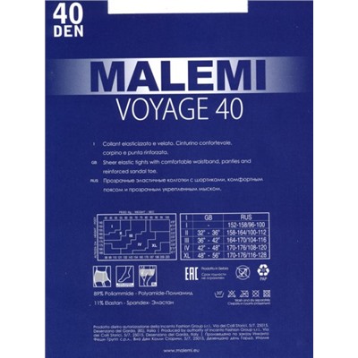 Колготки классические, Malemi, Voyage 40 оптом