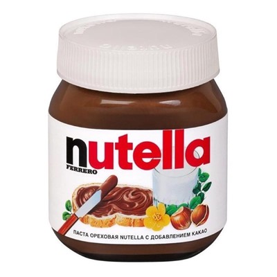 Кондитерские изделия                                        Nutella                                        шоколадно-ореховая паста,630 гр. стекло (6)/128