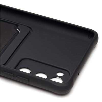 Чехол-накладка SC304 с картхолдером для "Samsung SM-G780 Galaxy S20FE" (black)
