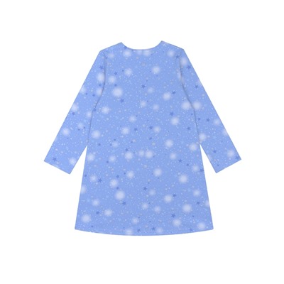 платье 1ДПД3516258ня; принцесса с единорогом+звездное небо на голубом с глиттером