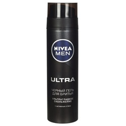 Гель для бритья Nivea Men Ultra черный, 200 мл