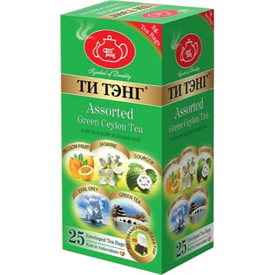 Чай                                        Титэнг                                        Фруктовое Ассорти 25 пак.*2 гр. зеленый (5пч)(116686) (96)