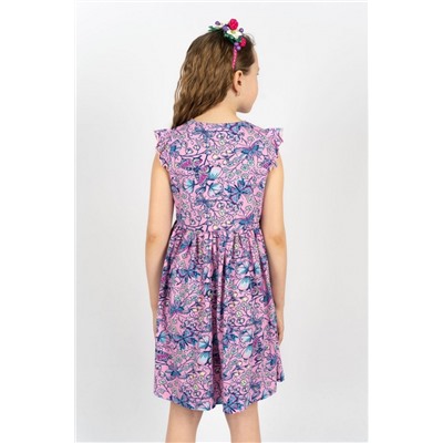 ЛГ-81186/1 Платье для девочки Бабочки Розовый