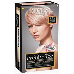 Краска для волос L`Oreal Recital Preference 9.23 - Розовая платина купить оптом, цена, фото - интернет магазин ЛенХим