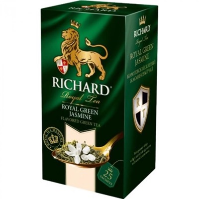 Чай                                        Richard                                        Royal Green Jasmine 25 пак.*2 гр.зеленый (12) 100478