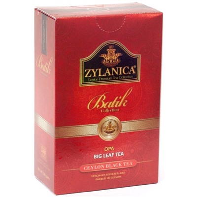 Чай                                        Zylanica                                        Batik Design ОРА 100 гр. черный, картон (15)