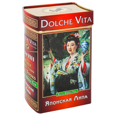 Чай                                        Dolche vita                                        Книга "Японская липа" том 8, 100 гр. зеленый ж/б (12)
