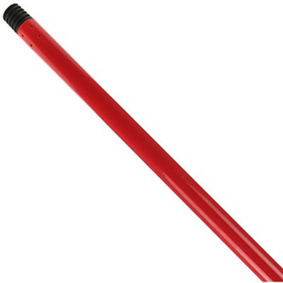 Рукоятка металлическая для швабры Моно, с резьбой, цвет красный, 120х2,2 см