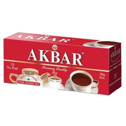 Чай                                        Akbar                                        RED&WHITE 25 пак.*2 гр. с/я (15)