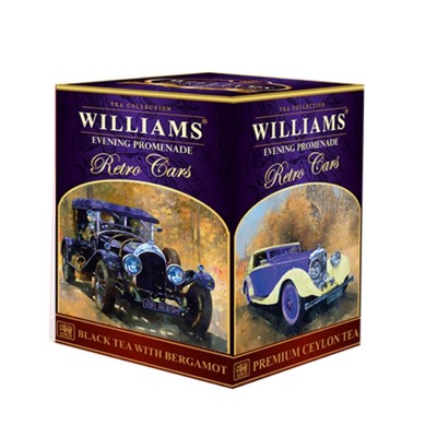 Чай                                        Williams                                        серия авто Вечерняя прогулка (Evening Promen.) 150 гр черн. с бергамотом,картон (24) (988)