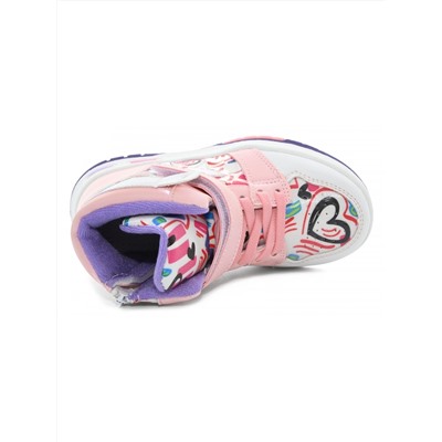 Ботинки для девочки TomMiki B-9886-A белый-розовый (27-32)