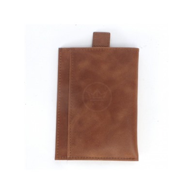 Обложка/футляр для паспорта Croco-П-408 натуральная кожа 1отд,  3карм,  коричневый пулл-ап (215)  234540