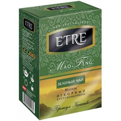«ETRE», чай «Mao Feng» зеленый крупнолистовой, 100 гр