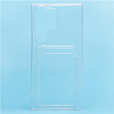 Чехол-накладка SC276 с картхолдером для "Samsung SM-S918 Galaxy S23 Ultra" (transparent)