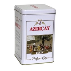 Чай                                        Azercay tea                                         Букет 90 гр.,черный кр.лист ж/б (15)