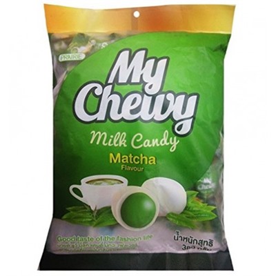 Жевательные молочные конфеты с зеленой матча My Chewy 67 гр