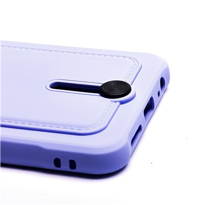 Чехол-накладка SC304 с картхолдером для "Xiaomi Redmi Note 10/Redmi Note 10S" (light violet)