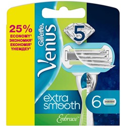 Кассеты для бритья женские Gillette Venus Embrace (Джилет Винус Имбрейс), 6 шт