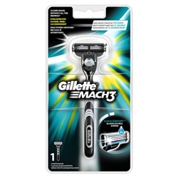 Станок для бритья Gillette Mach 3 (Джилет Мак 3), 1 кассета