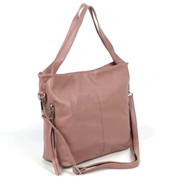 Женская сумка шоппер из эко кожи 2330 Дарк Пинк